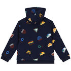 Boys Navy Blue & White 3-Piece Tracksuit, 1, hi-res